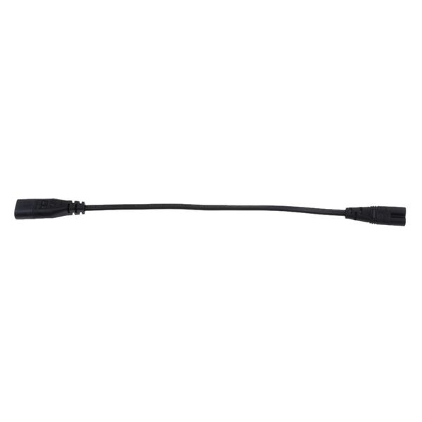 

universal 8inch iec c8 to c7 converter adapter extension power cable black