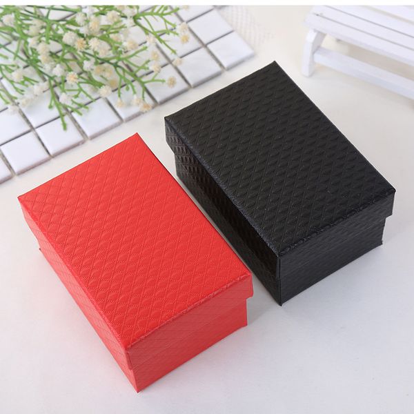 

[ddisplay]12.5*8.5*6.5cm diamond pattern jewelry box birthday gift necklace case bracelet jewelry storage box pendant jewelry box for girl, Black;white