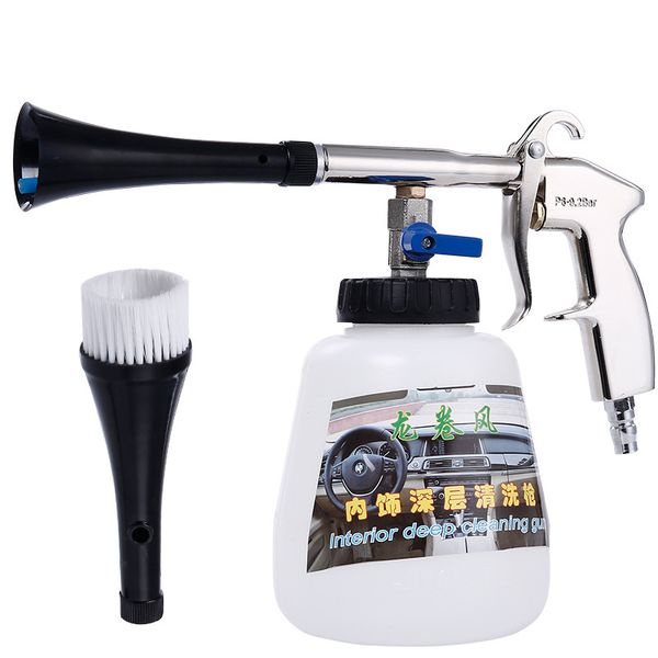

new car cleaning air spray gun auto interior dry deep clean brush gun for cockpit care cars air opearted wash equipment