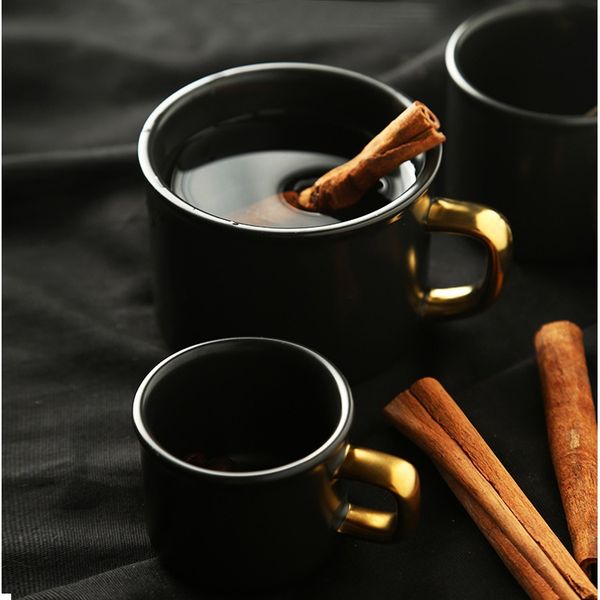 

tumblers mug cups ceramic coffee beer mugs milk mate black water drinking cup for kitchen dining bar fa2009