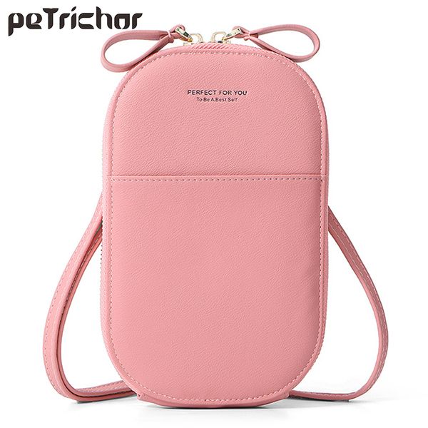 

kawaii cell phone pocket mini crossbody shoulder bags for women pu leather coin purse ladies sweet handbags female messenger bag