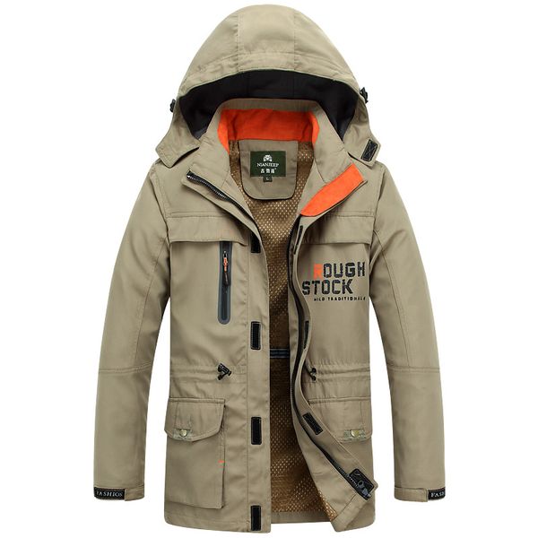 

men's outdoor jackets adults teenage hooded leisure cardigan coat pockets plus size m-6xl sports hiking fishing riding jackets, Blue;black