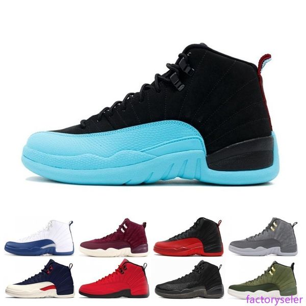 

12 12s men basketball shoes sneakers black white taxi gym red gamma blue 12 12s mens sports shoes size 7-13