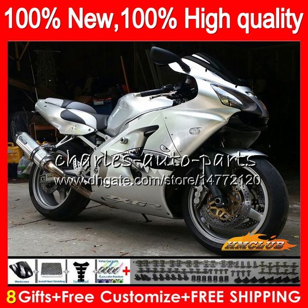 

body for kawasaki zx-636 zx 600 cc 6 r zx636 zx6r 00 01 02 shark silvery 37hc.196 zx 636 600cc zx-6r zx600 zx 6r 2000 2001 2002 fairing kit