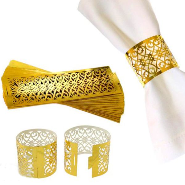 

50 pcs/pack table decoration serviette rings napkin holder west table manner dinner towel napkin ring party decoration supplies