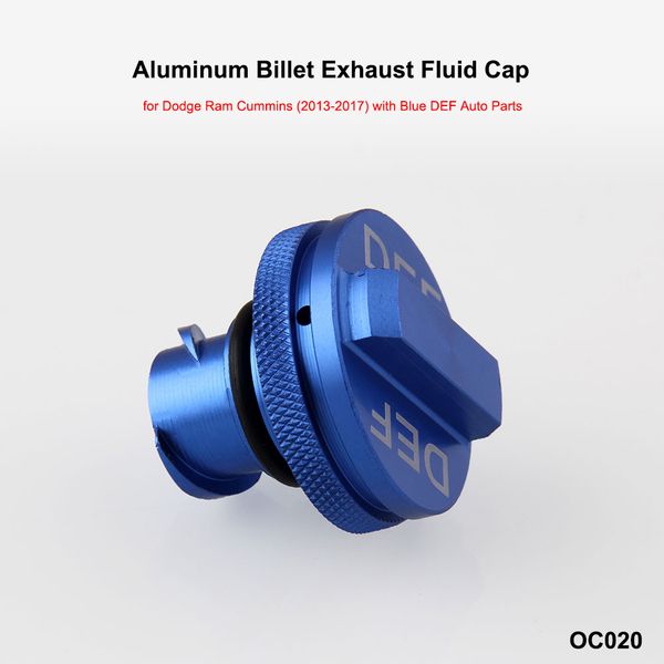 Diesel Fuel Gas Cap /& DEF Cap Blue for 2013-2017 Dodge Ram Magnetic Aluminum New