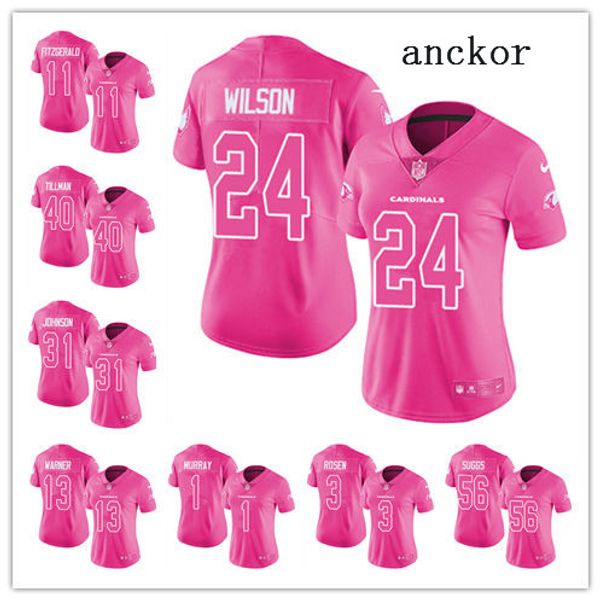 women's pink nfl football jerseys