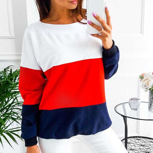 

backless bandage lace-up sweatshirt women hoodie contrast color stitching pullover femme long sleeve autumn top, Black