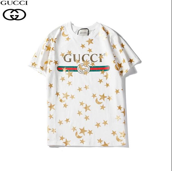 

2020 new t-shirt men's solid color striped shirt t-shirt fashion summer letter printing men's shirt clothing--3, Black