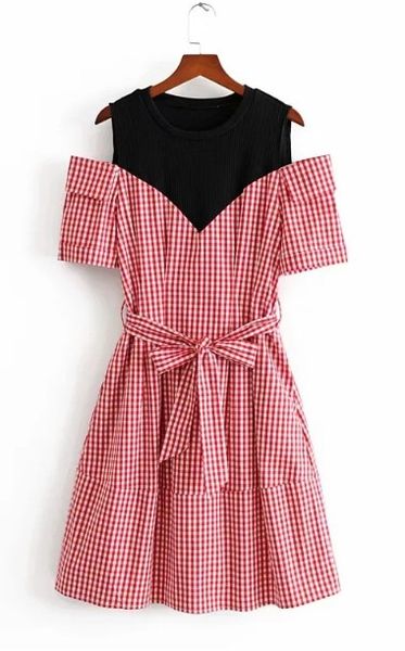 

european and american style summer autumn new women's fashion striped strapless waist dress vest lady elegant pink formal dress, Black;gray