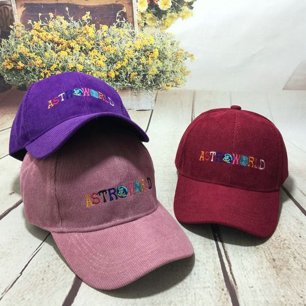 

ASTROWORLD бейсболки 100% хлопок Трэвис Скотт унисекс Astroworld папа Hat Cap высокое качество в