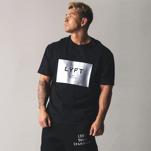 

men's t-shirts fashion men fitness t shirt bodybuilding workout gym tee shirts, White;black