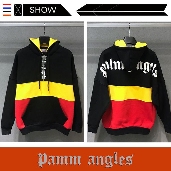 

Autumn and Winter New Letter Printing Pocket Hoodie PALM ANGELS Hoodies Fashion Hipster Men and Women Sweatshirt