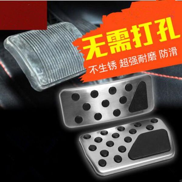 

stainless steel car styling gas brake pedal cover auto accessories case for dodge journey durango jcuv/for compass patriot