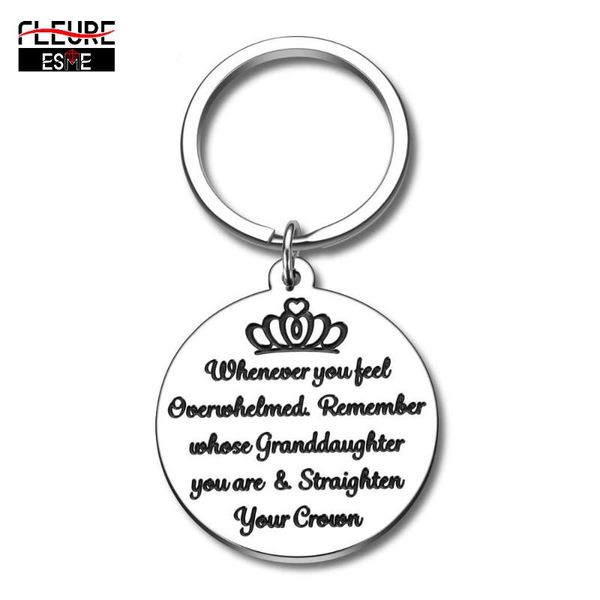 

gifts for grandpa birthday keychain for grandfather from granddaughter family gift grandad grandparent men him, Silver