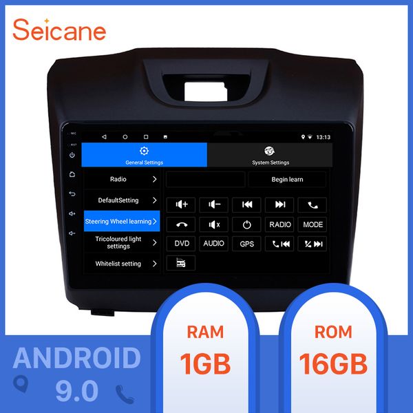 

seicane 2din 9 inch android 9.0 for chevy s10 2015 2016 2017 2018 isuzu d-max car radio gps player support rear camera car dvd