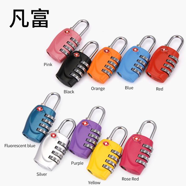 

luggage repair padlock password lock tool lock removable travel suitcase accessorie for customs padlock travling suitcase, Black