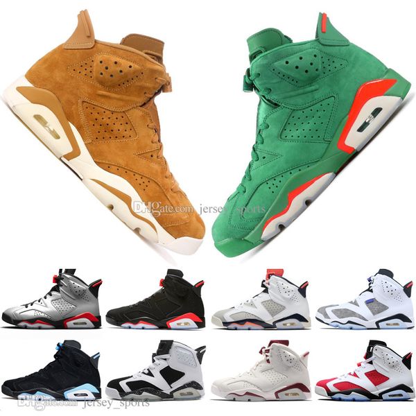 

new 2019 bred vi 6 6s mens basketball shoes infrared 23 3m reflective tinker gatorade green red blue men sports sneakers designer trainers