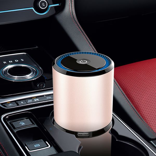 

1pcs car air purifier auto car air fresh negative ion cleaner dual usb anion freshener oxygen bar portable ionizer