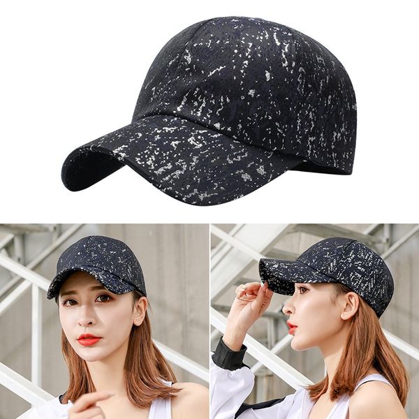 

baseball running camping cap sports sunshade cotton sun hat headwear outdoor travel sportswear with adjustable back closure, Black;white