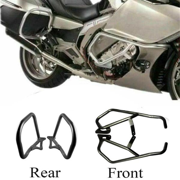 

motorcycle front & rear engine crash bar guard protection for k1600gtl 2011 2012 2013 2014 black