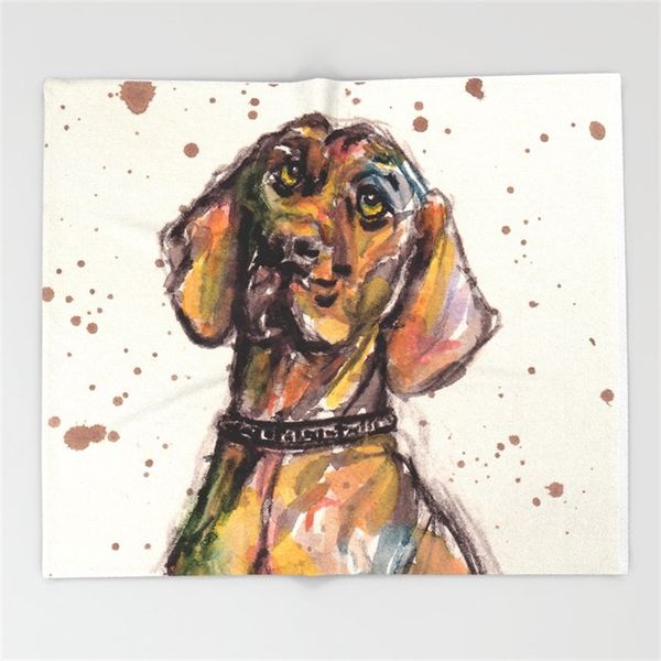 

собака крупного план одеяло смешной printed soft мальчик девочка младенец ватка коралл vizsla пледы муть размер пружинной теплые sheets дива