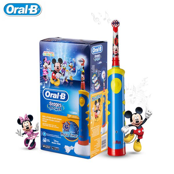 

oral b d10 children electric toothbrush eb10 replaceable brush heads rechargeable tooth brush music timer for kids ages 3