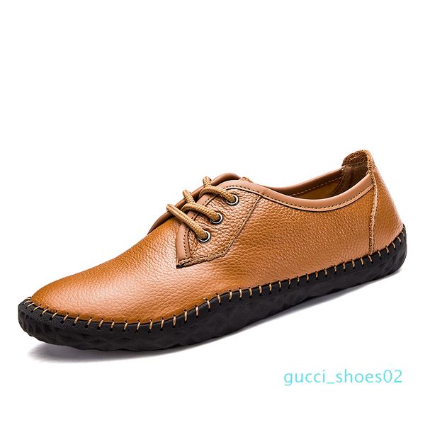 

british business casual shoes men oxfords shoes handmade 100% genuine leather flats men spring autumn sapato masculino g02, Black