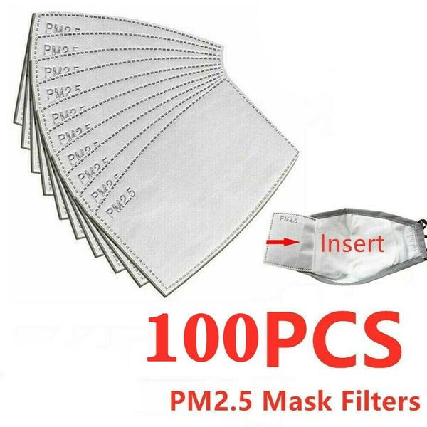 

wholesale 10-100 pcs pm2.5 filter paper anti haze mouth mask anti dust mask activated carbon filter paper health care