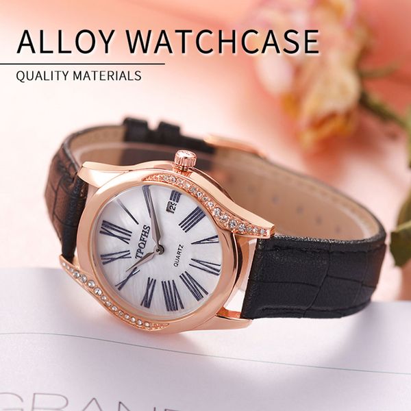 

women watches fashion luxury leisure set auger leather stainless steel quartz watch 2019 zegarek damski, Slivery;brown