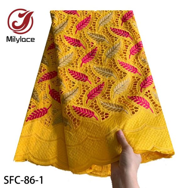 

milylace swiss voile lace in switzerland fashion cotton lace fabric embroidery dress african fabric sfc-86, Pink;blue