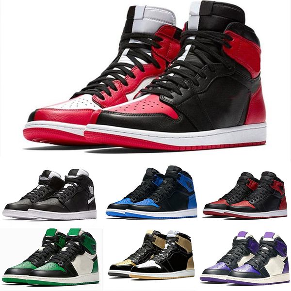 

1s Mens Basketball Shoes Green Court Purple Chicago OG 1 Game Sports Shoes Backboard Sports Sneaker Designer Trainers Size US 5.5-13