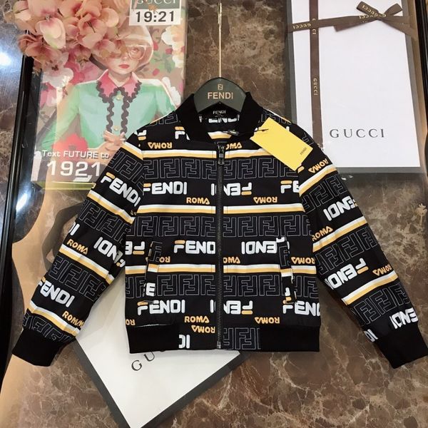 

Boy jacket kid de igner clothe autumn cotton jacket wear re i tant and anti tatic fabric fa hion letter printed jacket ize 100 150cm