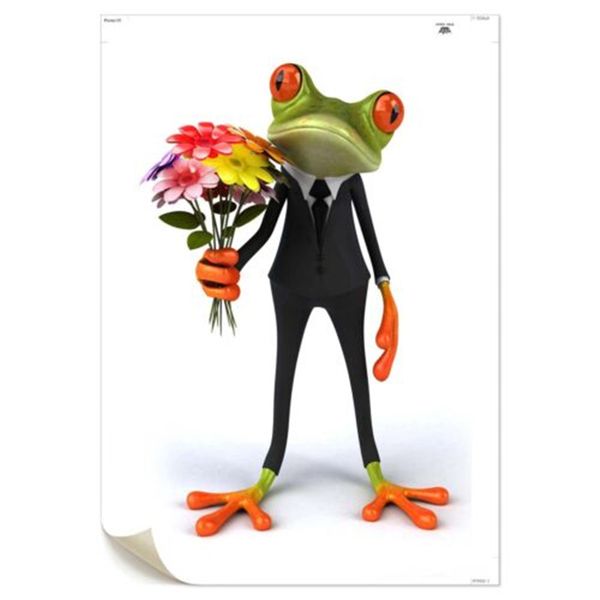 

wall art picture funny frog gentleman home decor handpainted &hd print oil paintings on canvas wall art pictures 200706