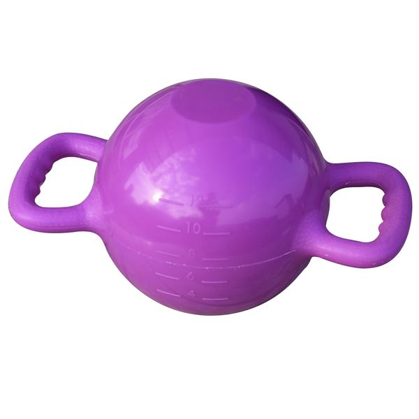 

women fitness yoga water injection portable adjustable weight pvc anti pressure double handle dumbbell massage kettle bell