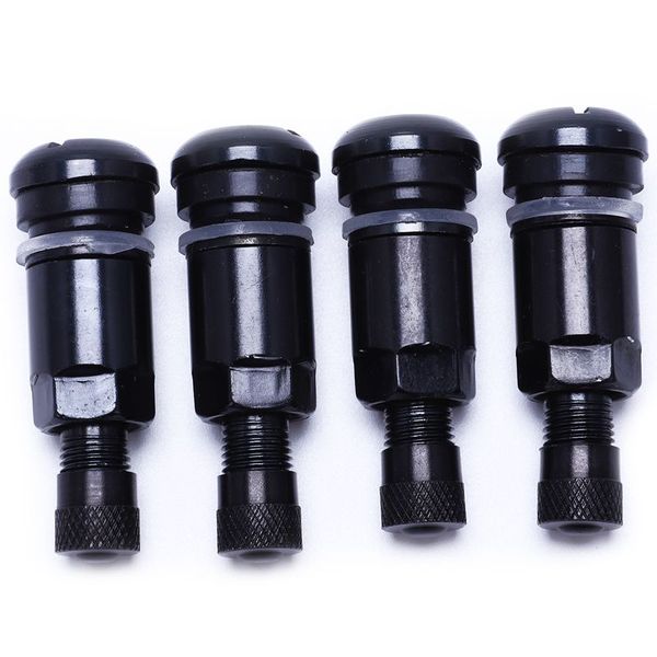 

4 pcs socket valve head cap protection car tire cover black