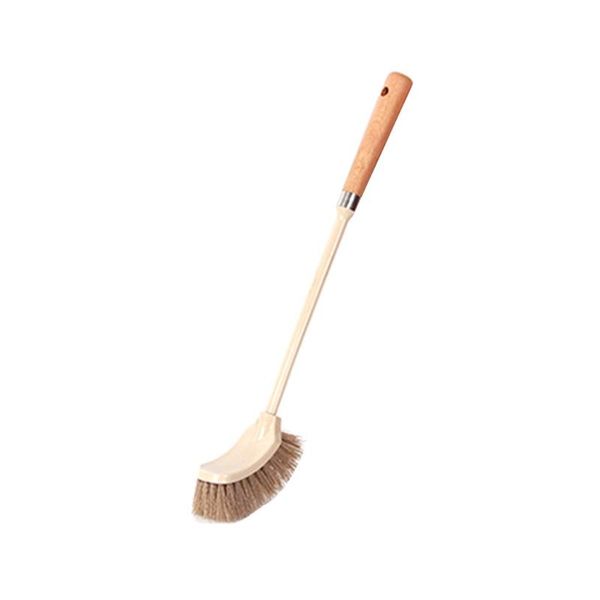 

wooden household handle toilet brush without dead ends cleaning tools useful