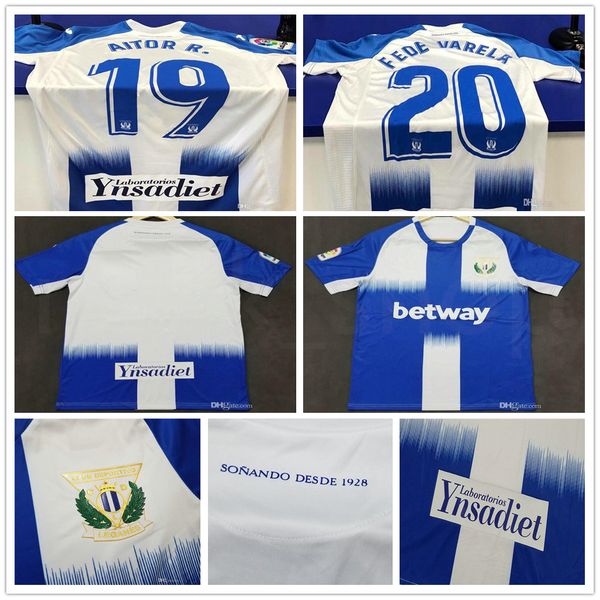 

19 20 home blue leganes soccer jersey customized j. silva en-nesyri santos el zhar juanfran aitor r. ojeda rolan aitor r. football shirt, Black