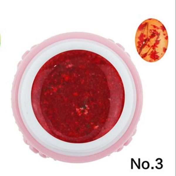 

xy fancy nail beauty tools nail art decoration dried flower pattern gel polish varnish, Red;pink