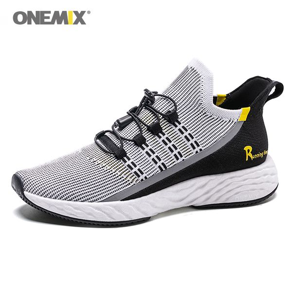 

onemix running shoes for men high-tech sneakers energy drop jacquard vamp outsole sneakers vulcanized training footwear