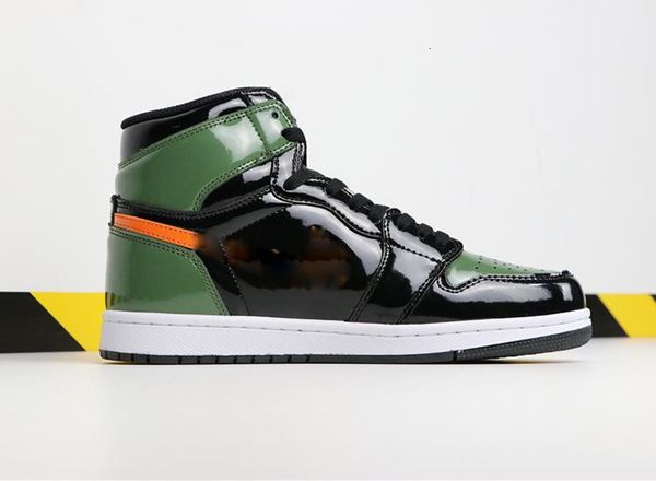 

chicago crystal 1 basketball shoes mens 1s mid sport sneakers mandarin duck trainers rookie of the year patent sneakers designer shoes