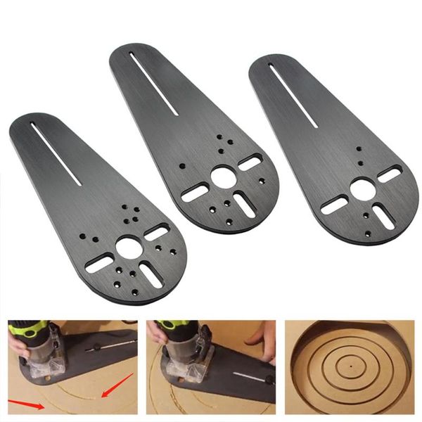 

circle cutting jig set for electric hand trimmer woodwork milling groove