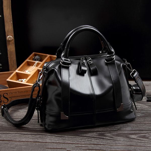 

desinger brand shoulder bag casual female bags trunk tote ladies bolsos mujer soft leather handbags women bags