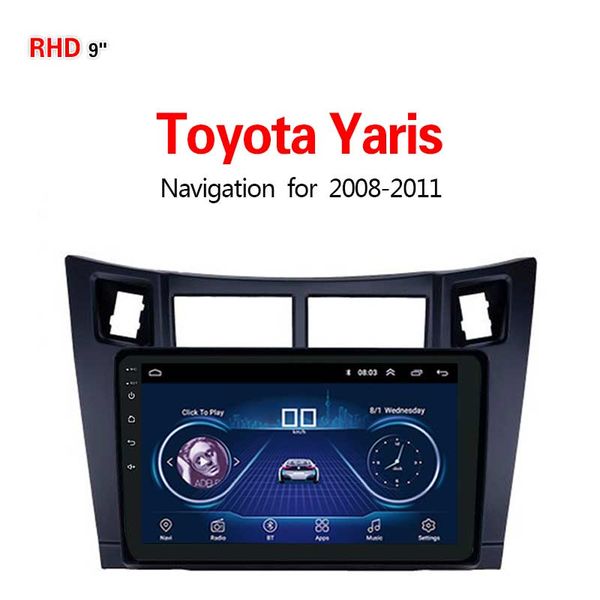 

lionet gps navigation for car yaris 2008-2011 9inch rt1070x