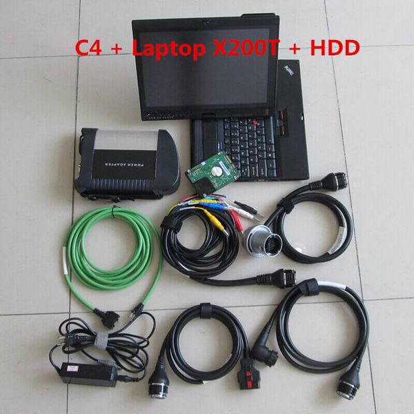 

mb star c4 sd connect for mb diagnostic tool sd with 500g hdd full software 2019.09v in x200t used lapfor car and truck