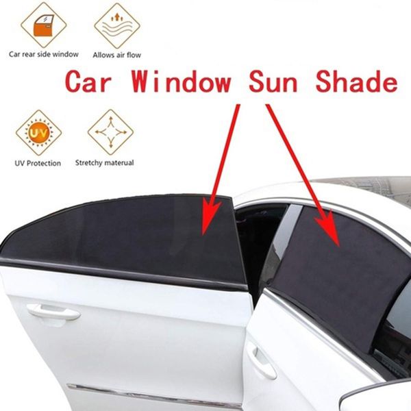 

2/4pcs car sun shade mesh uv blind rear front side window screen cover protector