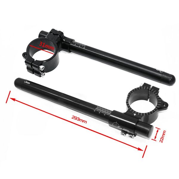 

motorcycle 31mm cnc clip on clip ons adjustable handle bars fork handlebar