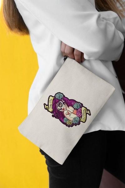 

angemiel clutch pink with mexican girls portfolio hand makeup bag, Silver