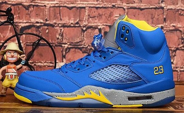 

2020 new arrival 5s blue grey yellow men leather wholesale outdoor shoes shoes size 40-47