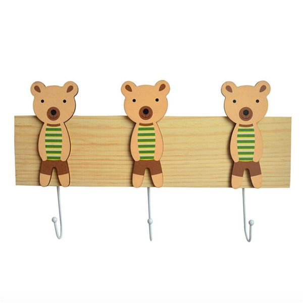 

key hook nordic wooden rack storage wall hanging home decoration clothes coat key hanger hook rack bathroom multi-purpose hooks